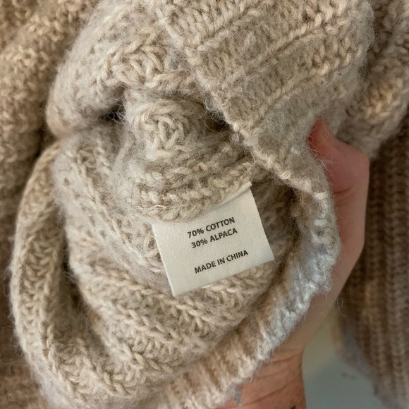 Hatch maternity Jo sweater 0 xs oversized boxy turtleneck - Picture 6 of 7